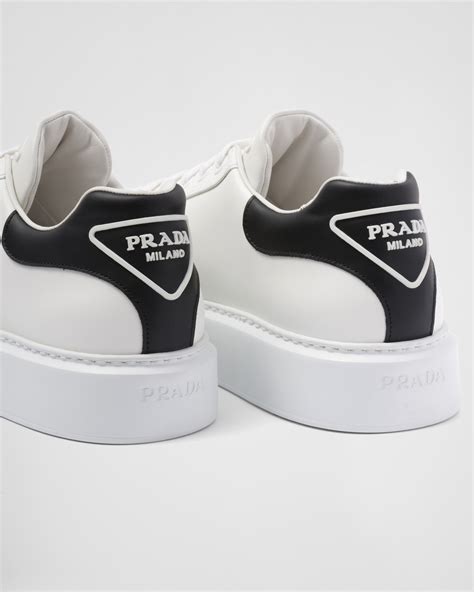 prada macro sneakers|White Macro Leather Sneakers .